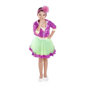 MOR YEŞİL BALE ve DANS KOSTÜMÜ - Görsel 2