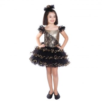DORE SİYAH BALE ve DANS KOSTÜMÜ