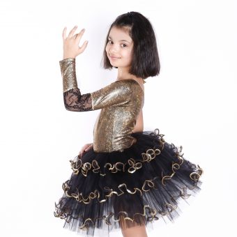 DORE SİYAH BALE ve DANS KOSTÜMÜ - Görsel 2