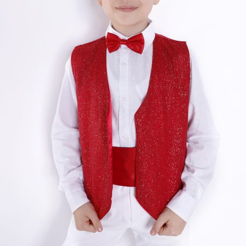 KIRMIZI BEYAZ BALE ve DANS KOSTÜMÜ ERKEK