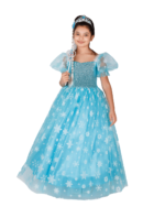 Kısa Kollu Simsiz Baskılı Elsa