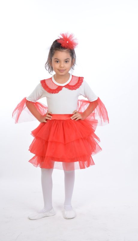 Katkat Etekli Takım (Kırmızı-Beyaz)