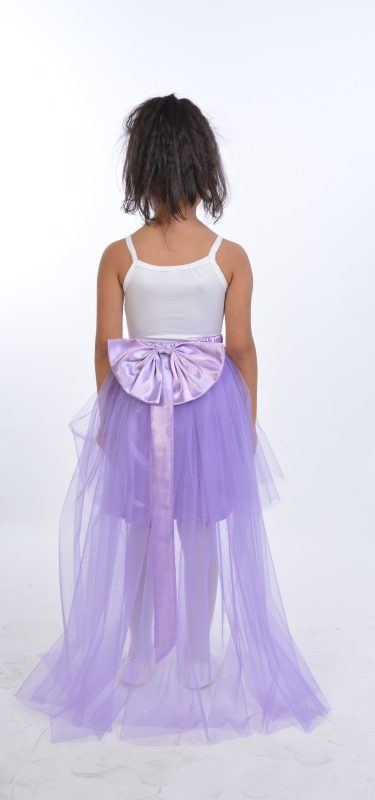 Kuyruklu Mor Etek + Askılı Badi Takım - Görsel 4