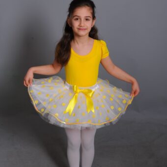 Sarı Badi ve Benekli Etek Takım