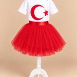 Kırmızı Beyaz Tütü Takım